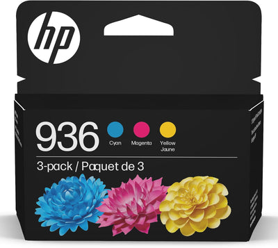 HP hp936 Cyan Magenta Yellow Ink Cartridge 3-Pack