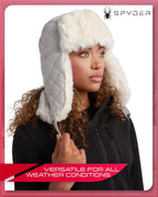 Spyder L QUILTD TRAPPER HAT Women's Faux Fur Ushanka