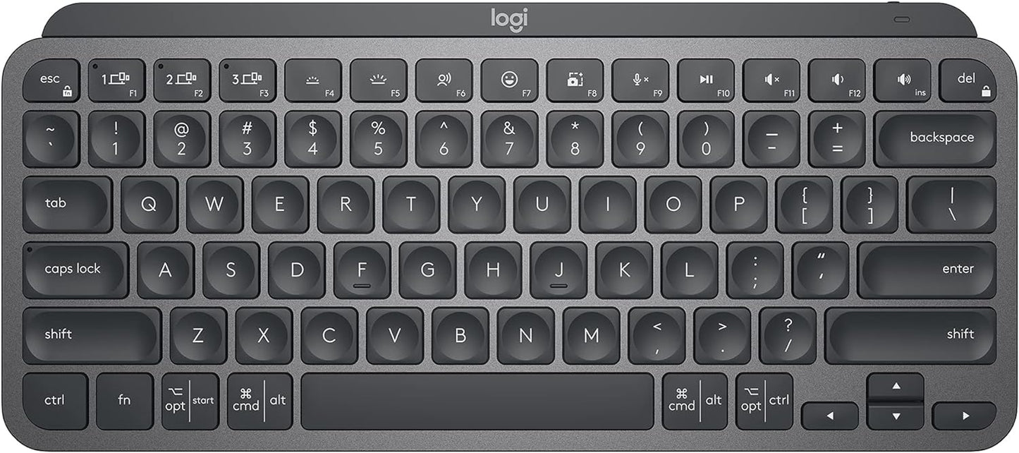 Logitech 920-010388 MX Keys Mini Wireless Keyboard - Graphite (Renewed)