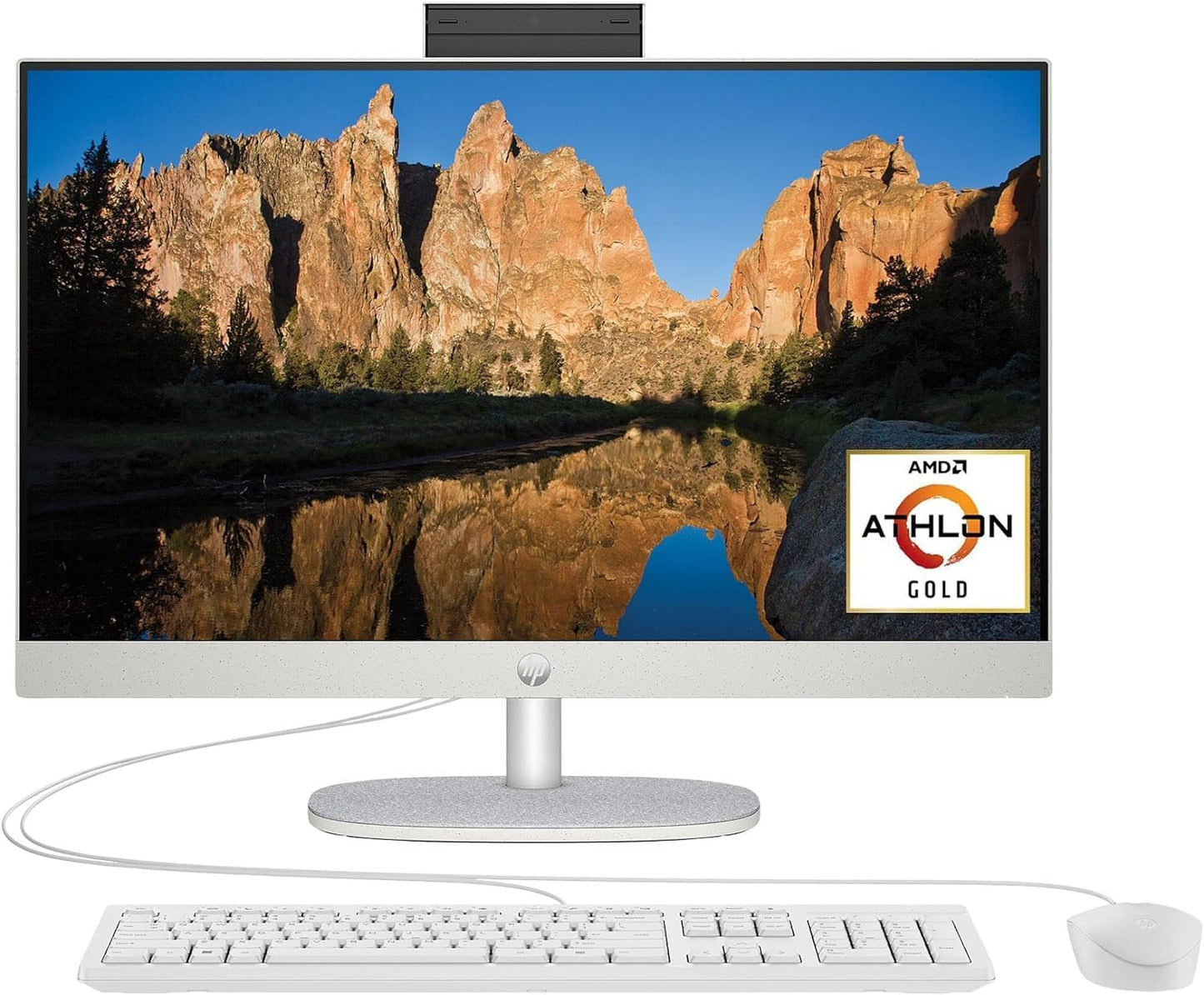 HP AMD A Series 24-cr0046 23.8" FHD Athlon All-in-One
