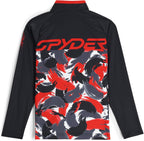 Spyder 38C015401 Boy's Camo Half Zip Ski Base Layer