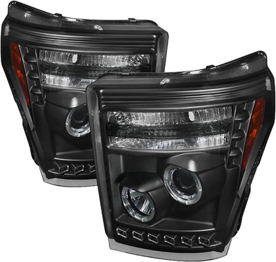 Spyder PRO-YD-FS11-HL-BK F-250/350 LED Halo Projector Headlights