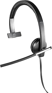 Logitech 981-000513 USB Headset Mono H650e: Noise Cancelling Mic