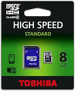 Toshiba SD-C08GJ(BL5A 8GB MicroSDHC Flash Memory Card — main product image