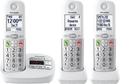 Panasonic KX-TGU433W Cordless Phone 3 Handset