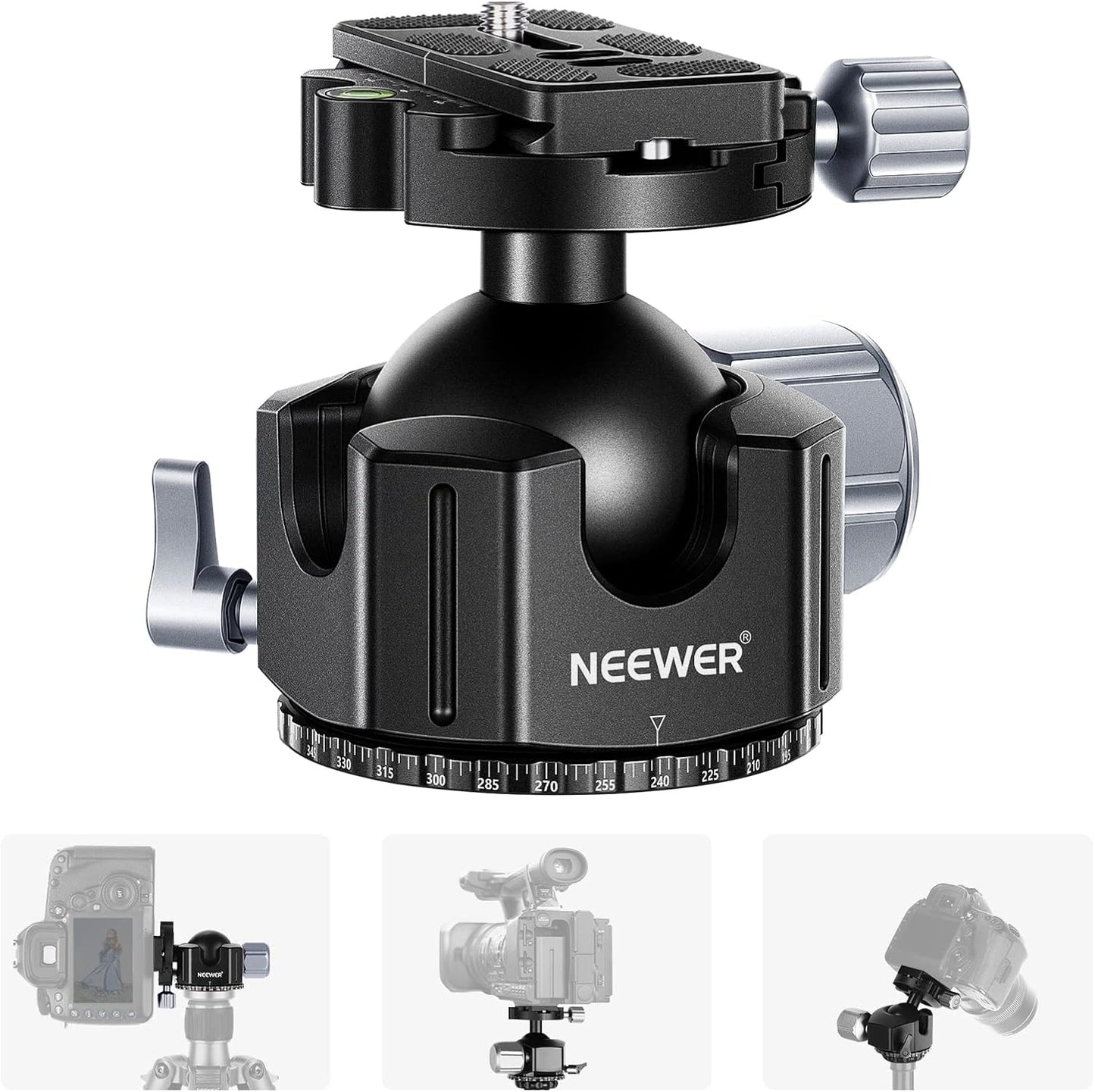 Neewer 10100404 Low Profile 44mm Tripod Ball Head