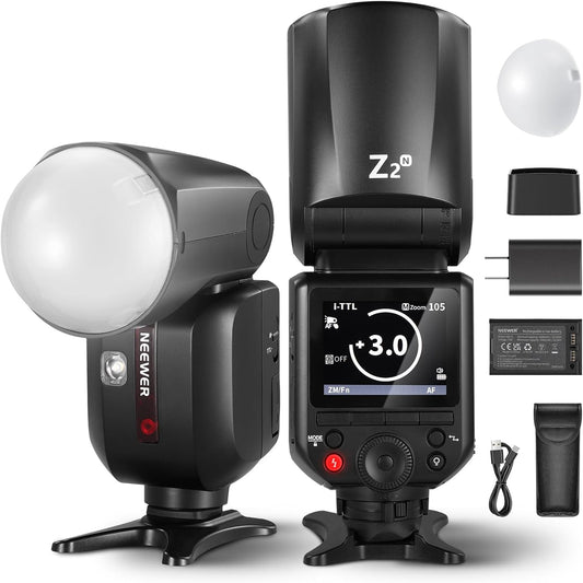 Neewer Z2-N: TTL Round Head Flash Speedlite for Nikon