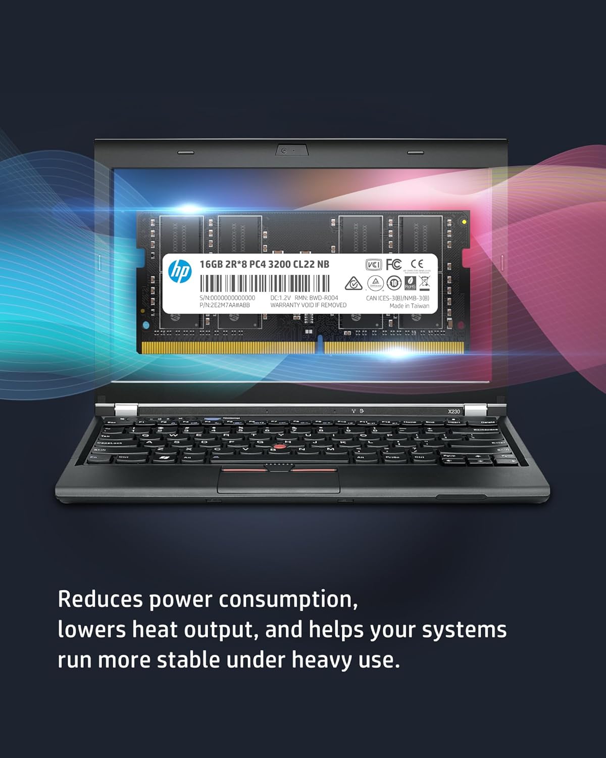 HP 2E2M7AA 16GB DDR4 3200MHz Laptop RAM