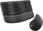 Logitech Wave Keys Ergonomic Keyboard & Lift Mouse Bundle