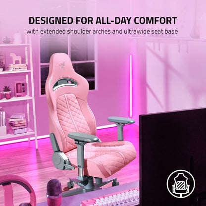 Razer RZ38-03720200-R3U1 Enki Gaming Chair - Pink Lumbar Support
