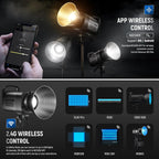 Neewer CB60B 70W Bi-Color LED Video Light APP Control