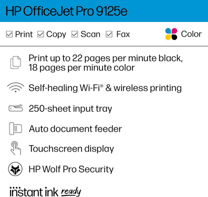 HP 403X0A#B1H OfficeJet Pro 9125e All-in-One Printer