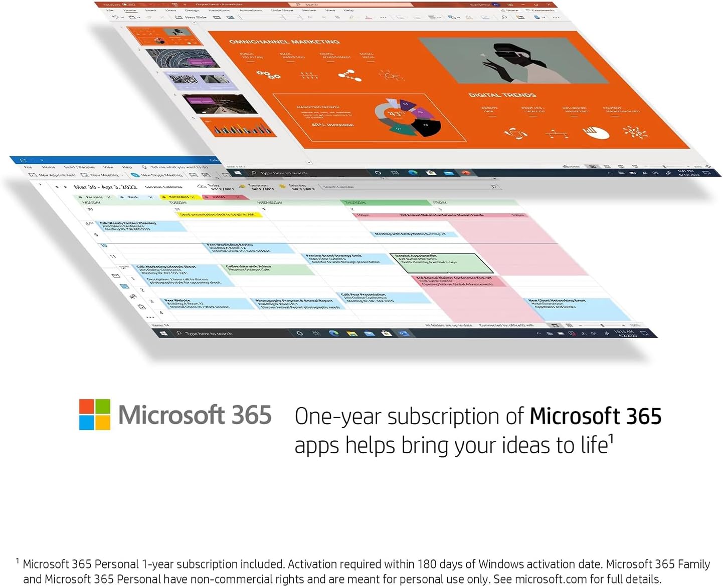 HP N4120 14-inch HD Renewed Laptop Microsoft 365