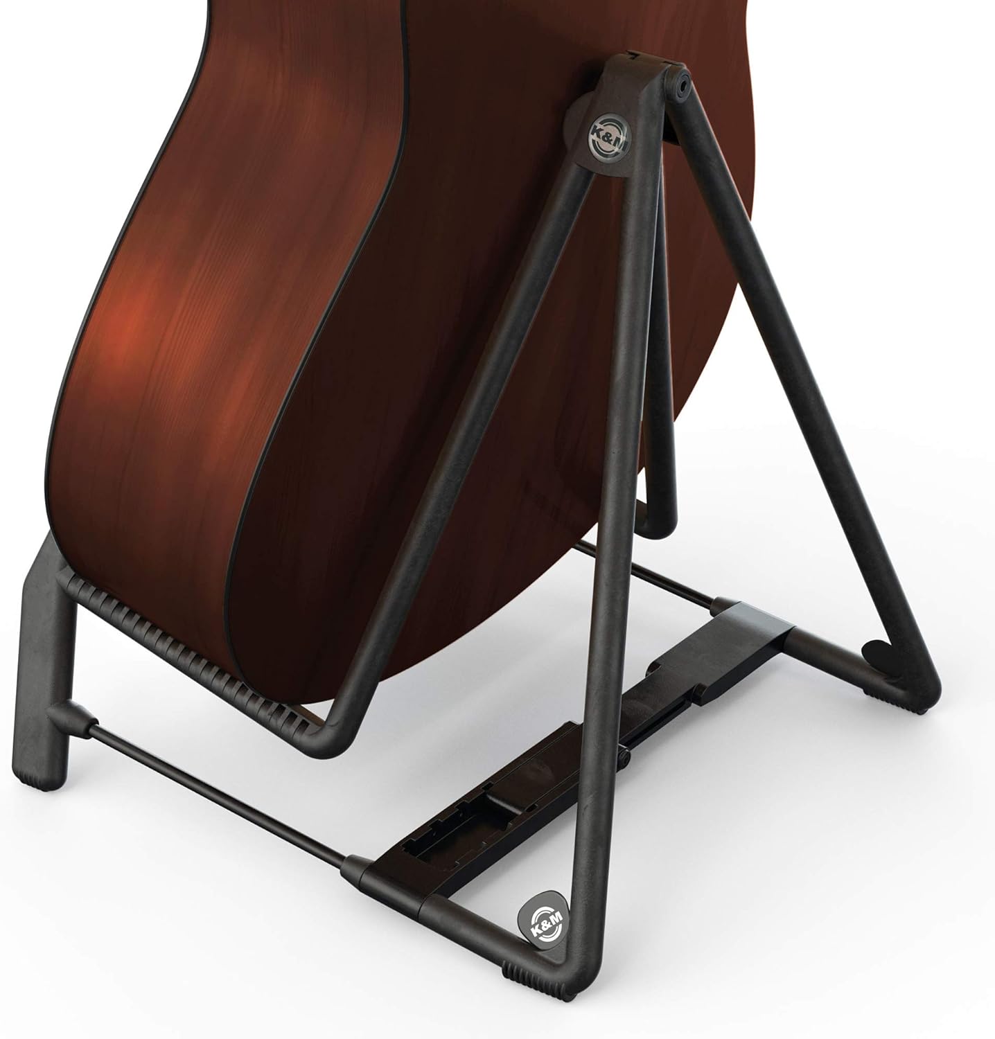 K&M Heli 2 Guitar Stand - Folding A-Frame - Black