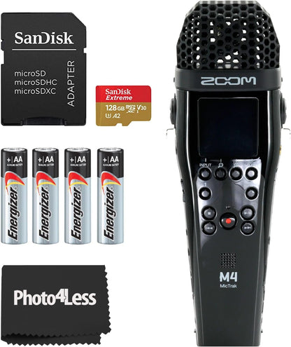 Zoom M4 MicTrak Stereo Recorder Bundle