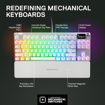SteelSeries 64656 Apex 7 TKL Ghost Keyboard