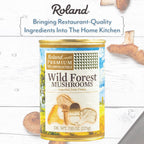 Roland 44744 Premium Canned Wild Forest Mushrooms 4-Pack
