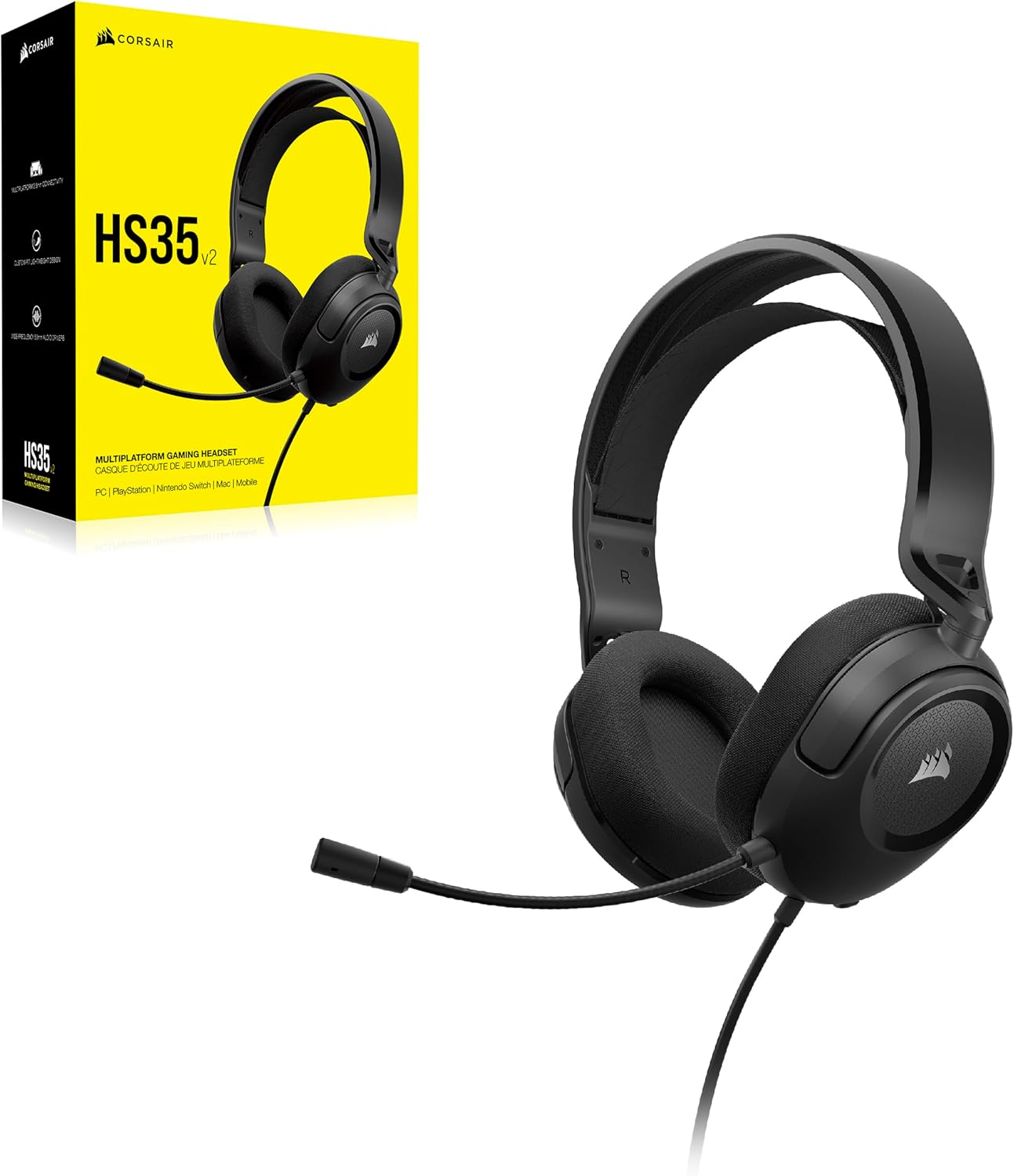 Corsair HS35 v2 CA-9011377-NA Multiplatform Gaming Headset