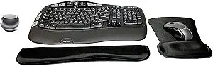 Logitech MK550 Comfort Wave Wireless Keyboard Mouse Bundle