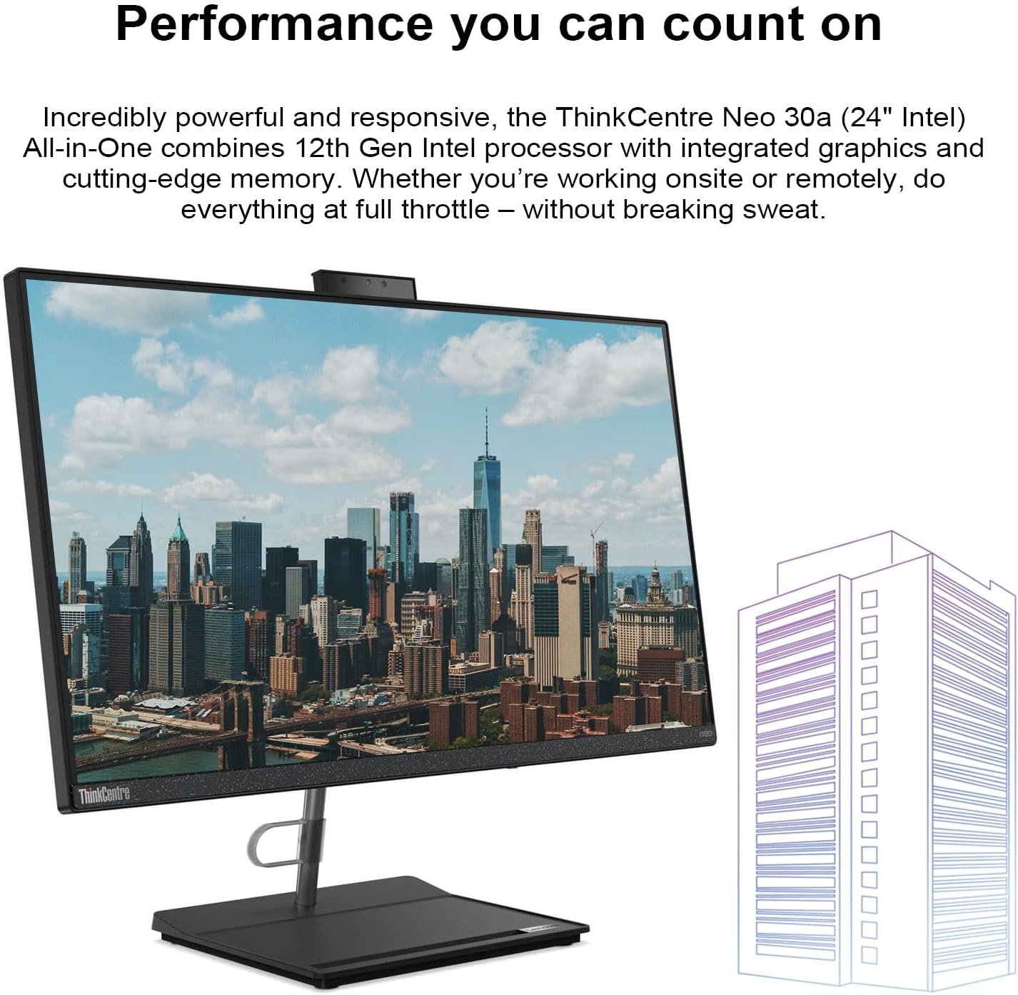 Lenovo 21CA ThinkCentre 30a All-in-One Desktop PC