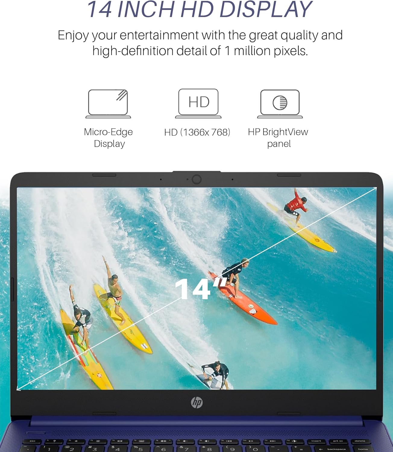 HP HP Stream 14 Student Laptop Intel N4120 16GB 64GB