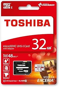 Toshiba FBA_THN-M301R0320EA 32GB MicroSDHC Memory Card