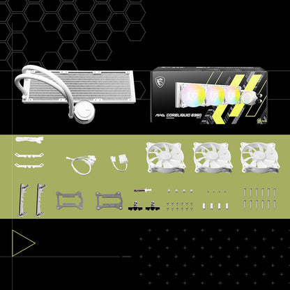 MSI MAG CORELIQUID E360 White AIO CPU Cooler