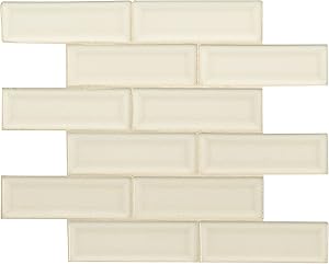 MSI AMZ-M-00318 Antique White Ceramic Brick Tile Backsplash — main product image