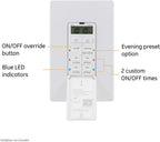GE 53222 UltraPro In-Wall Digital Timer, Daily Preset