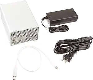 Monoprice 110943 Dual Bay Thunderbolt 2 Enclosure - Silver — main product image