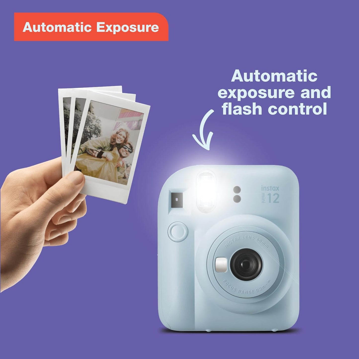 Fujifilm 16806286 Instax Mini 12 Lilac Purple Camera
