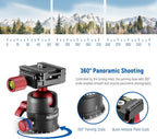 Neewer 10101622 GM28 Tripod Ball Head Panoramic