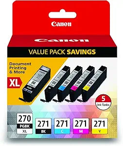 Canon 0319C006 PGI-270XL/CLI-271 Color Ink Value Pack