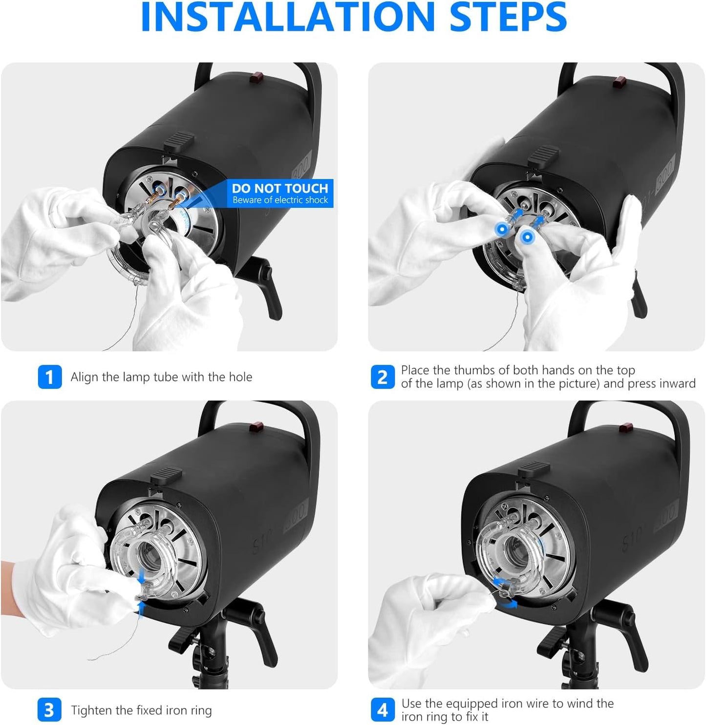 Neewer 10100347 400W Replacement Flash Bulb for S101-300W S101-400W