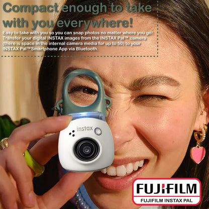 Fujifilm PAL Instax Digital Camera - Milky White Bundle