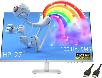 HP 195161917608 27" FHD 100Hz IPS Monitor HDMI VGA