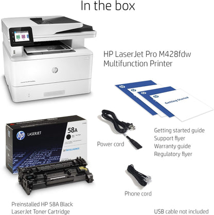 HP M428fdw LaserJet Pro Multifunction Wireless Printer (Renewed)