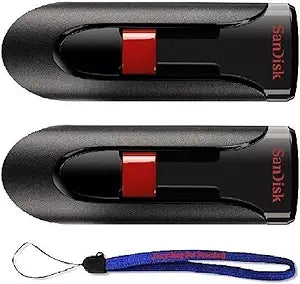 SanDisk SDCZ60-032G-2PK Cruzer Glide 32GB 2-Pack USB 2.0 Flash Drives