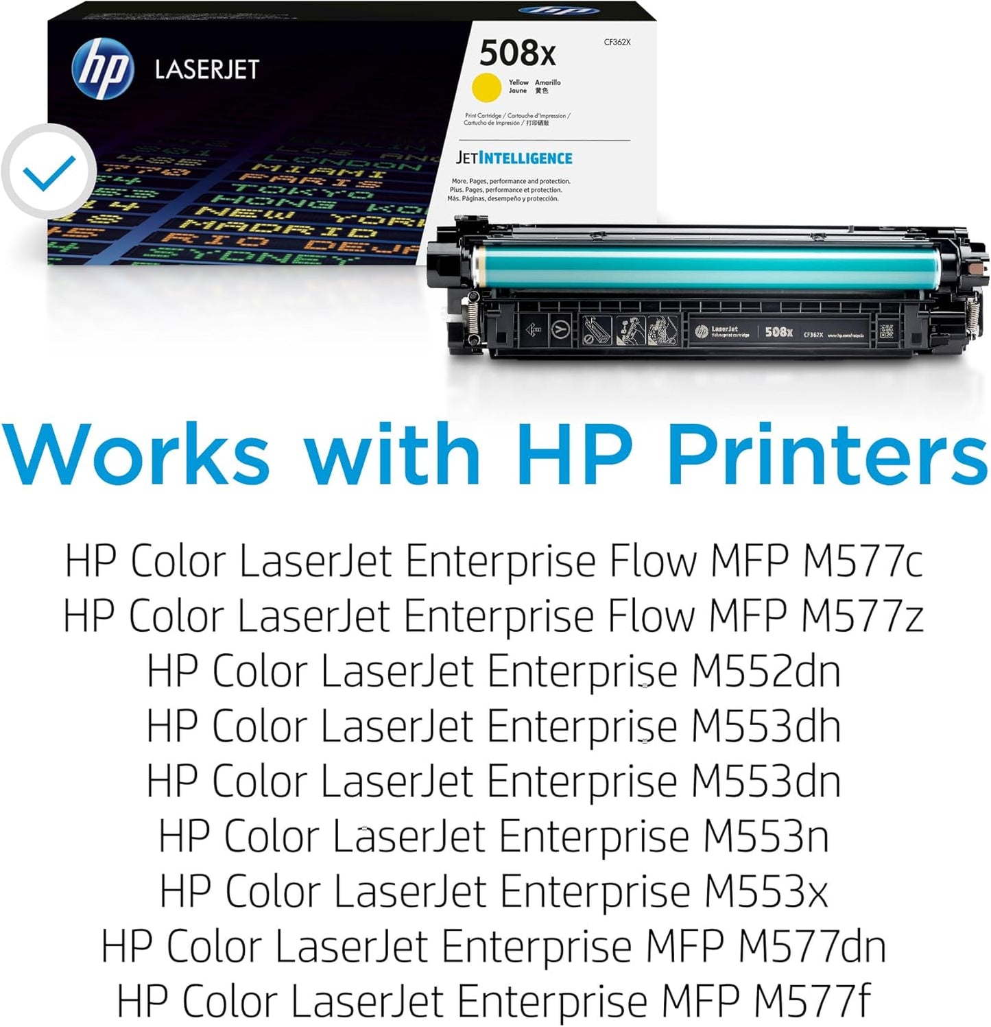 HP 508X Yellow High-Yield LaserJet Toner Cartridge