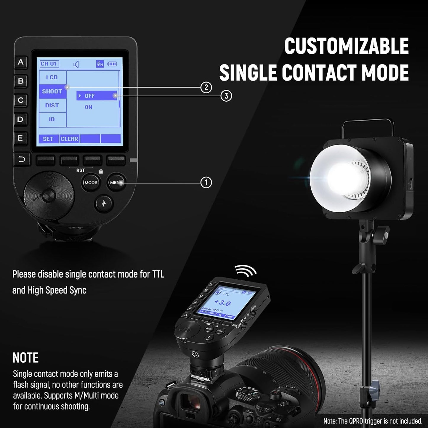 Neewer 10103136 Q4 400Ws TTL Studio Flash Strobe
