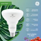 GE 93130544 BR30 LED Grow Light Bulbs 2-Pack