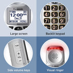 Panasonic KX-TGM450S Amplified Cordless Phone 50dB Volume Boost Silver