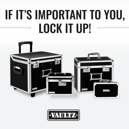 Vaultz VZ00490 Locking Vinyl Record Storage Box 50 Albums