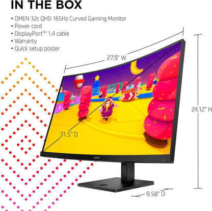 HP OMEN 32c 165Hz QHD Curved Gaming Monitor
