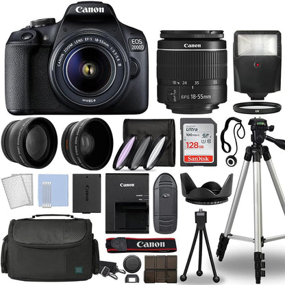Canon EOS Rebel T7 DSLR 18-55mm Lens Kit (Renewed)