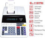 Sharp EL1197PIII Two-Color Printing Desktop Calculator
