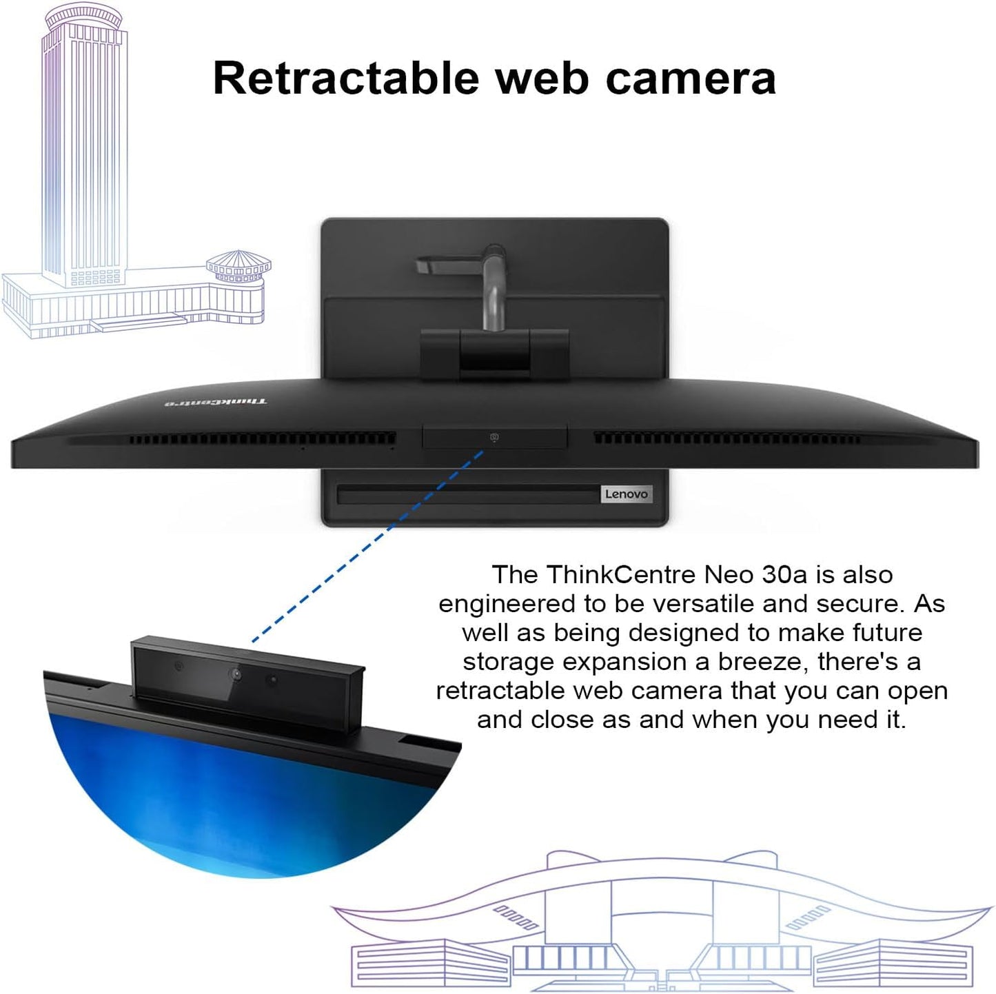 Lenovo 21CA ThinkCentre 30a i3 All-in-One Desktop