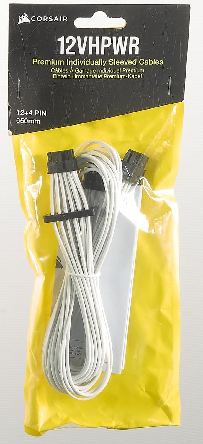 Corsair CP-8920332 600W PCIe 5.0 PSU Cable (White)