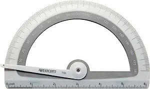 Westcott 14376 Soft Touch School Protractor — main product image