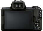 Canon EOS M50 Mark II Mirrorless Camera with 15-45mm Lens Bundle